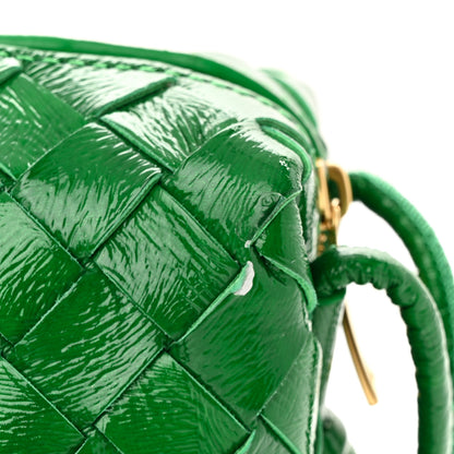 Bottega Veneta Patent Nappa Intrecciato Mini Loop Camera Bag Green 11 of 11