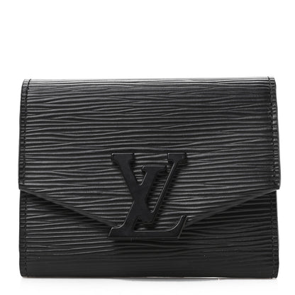 Louis Vuitton Epi Grenelle Compact Wallet Black 1 of 6