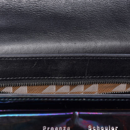 Proenza Schouler Holographic Patent Mini PS11 Classic Shoulder Bag Oil Slick 11 of 14