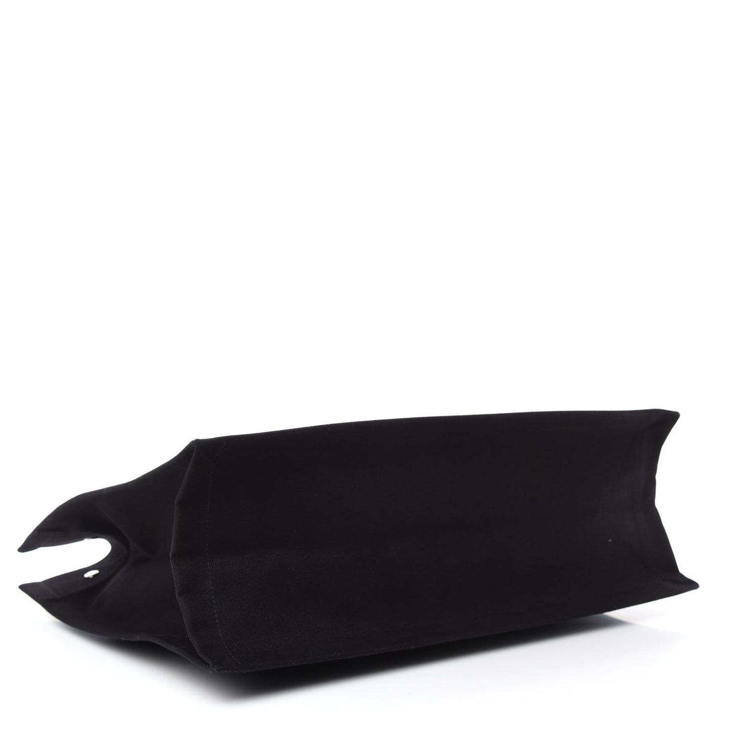 Linen Calfskin Rive Gauche Tote Black