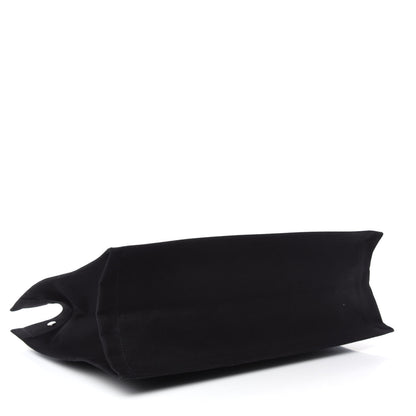 Saint Laurent Linen Calfskin Rive Gauche Tote Black 4 of 12