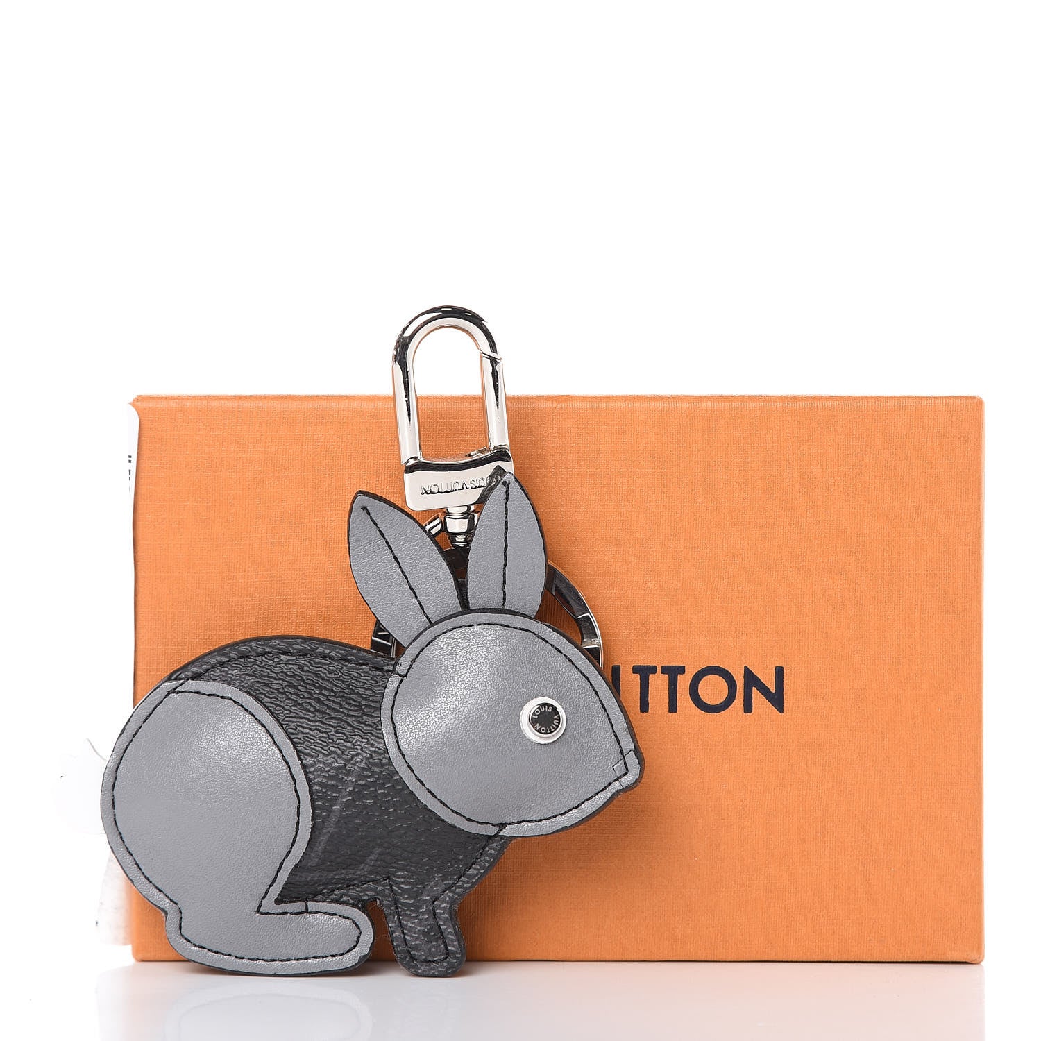 Louis Vuitton Monogram Eclipse Rabbit Bag Charm Key Holder 4 of 4