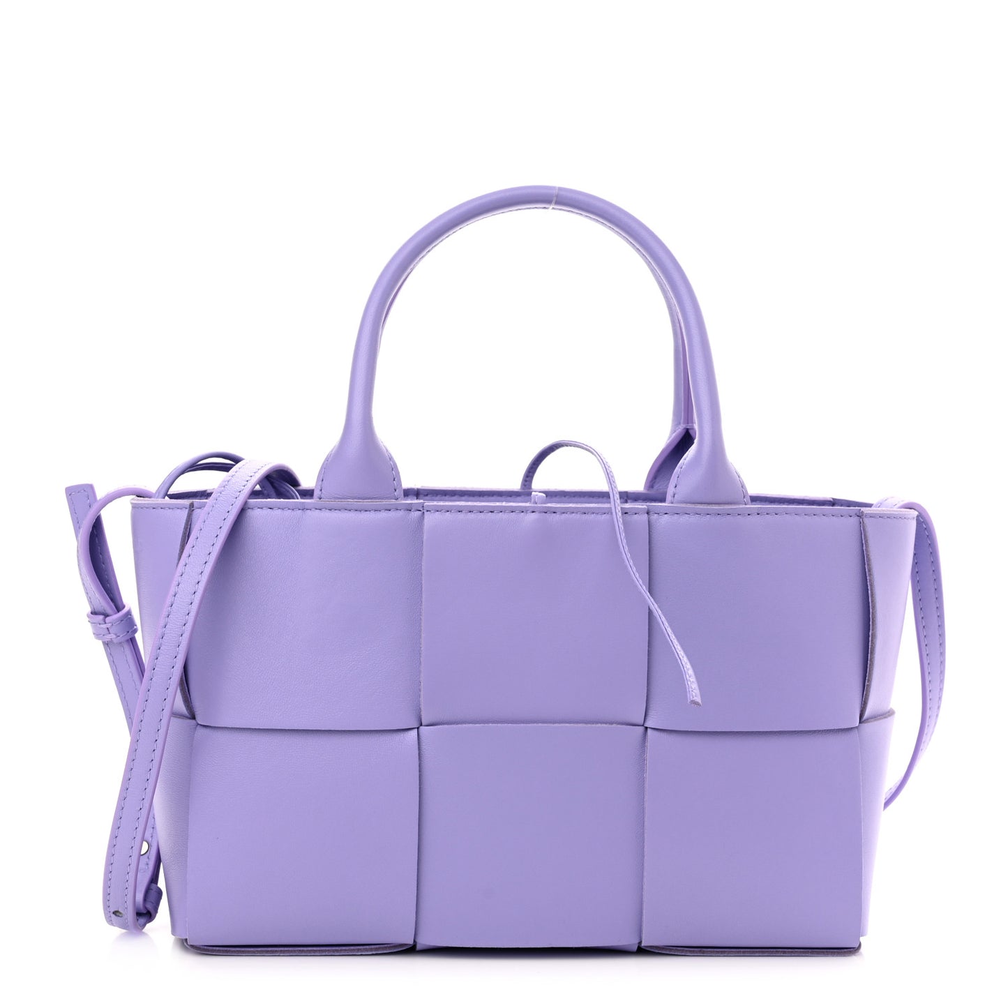 Nappa Maxi Intreccio Mini Arco Tote Wisteria