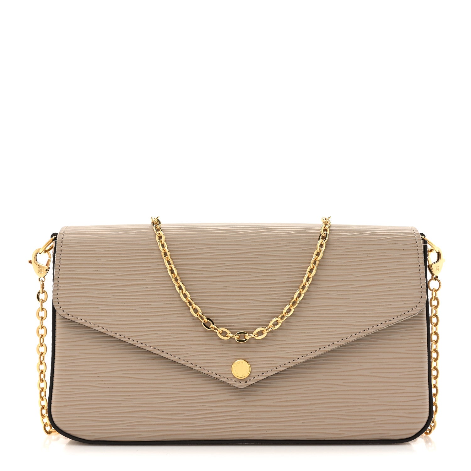 Louis Vuitton Epi Felicie Pochette Chain Wallet Galet 1 of 12