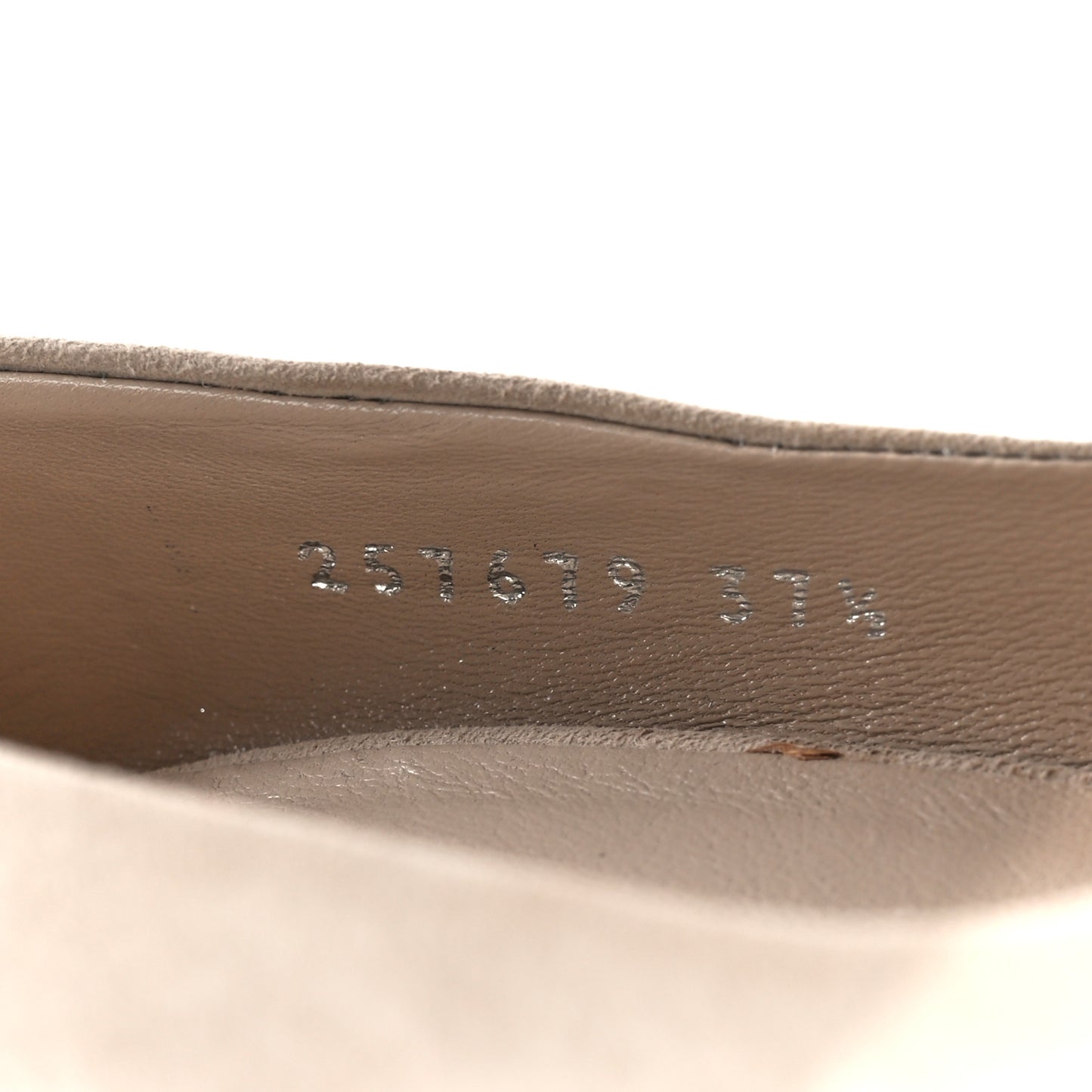 Kid Scamosciato Interlocking G Espadrille Peep Toe Wedge Sandals 37.5 Oatmeal