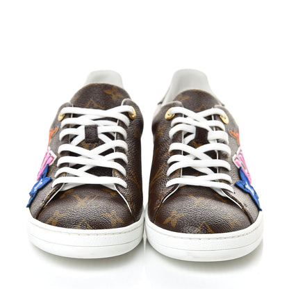 Louis Vuitton Calfskin Monogram LV Black Heart Sneakers 40 Cacao 2 of 10