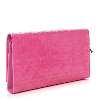 Christian Dior Patent Cannage Travel Wallet Pink 4 of 9