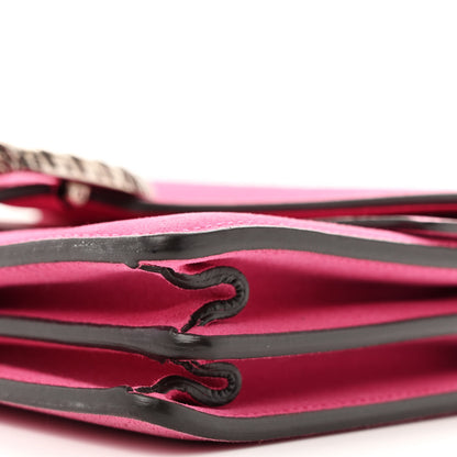 Gucci Suede Cudu Vitello Velvet Small Dionysus Shoulder Bag Pink Tropical Flower 11 of 16