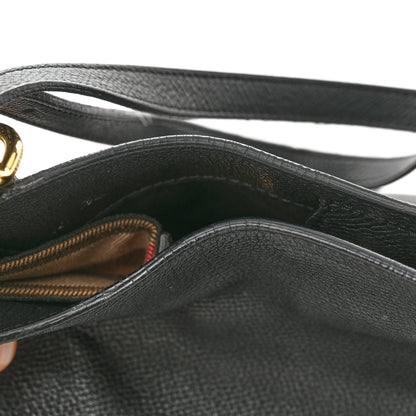 Burberry Grainy Calfskin House Check Small Canterbury Black 17 of 18