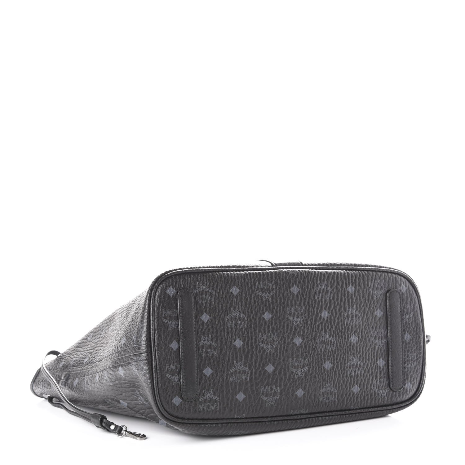 MCM Visetos Medium Liz Reversible Shopper Tote Black 8 of 15