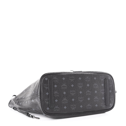 MCM Visetos Medium Liz Reversible Shopper Tote Black 8 of 15