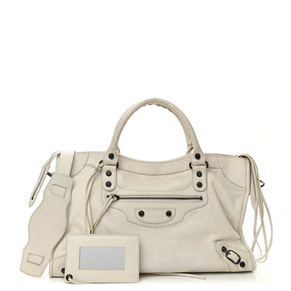 Balenciaga Agneau Classic Hardware City White Light 1 of 14