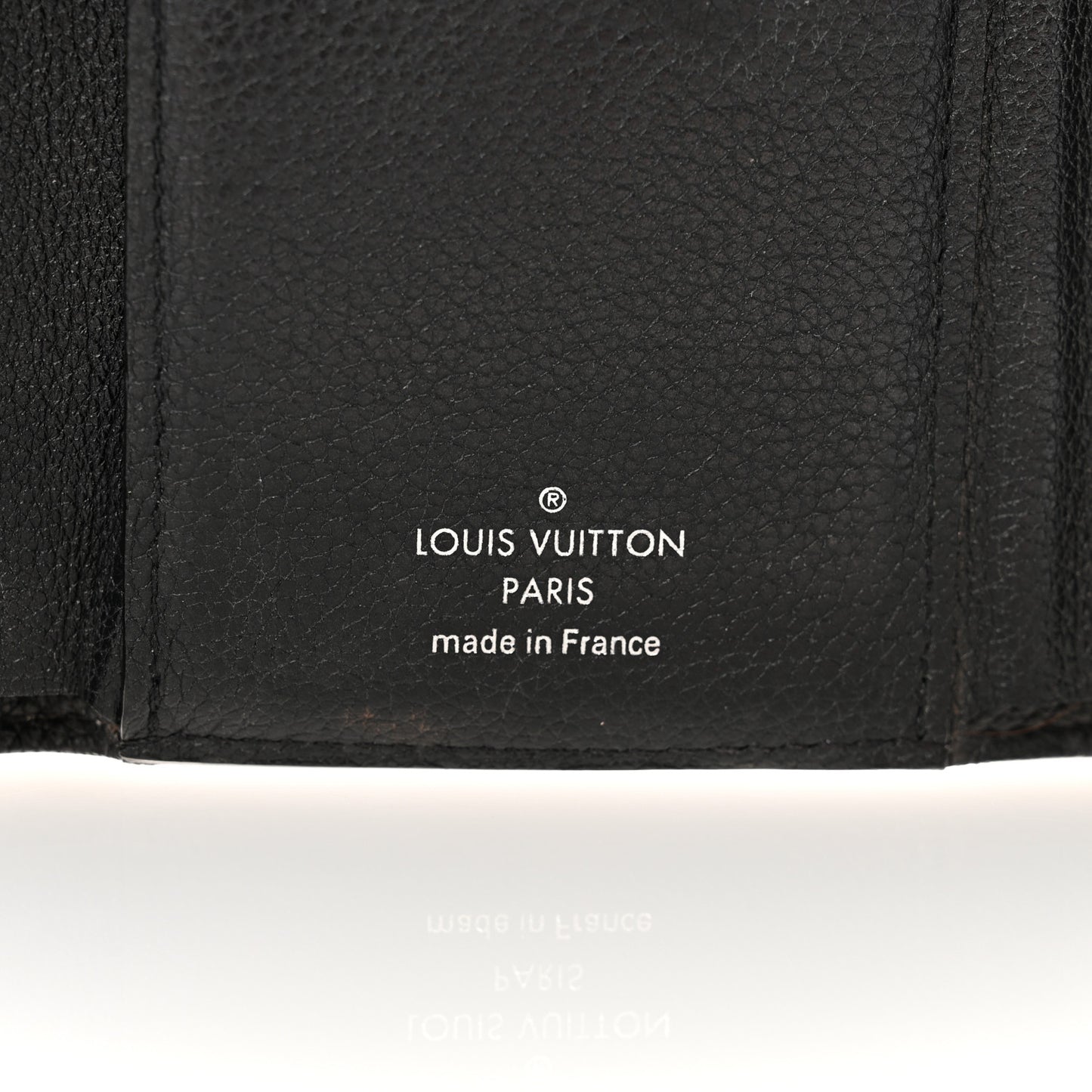 Soft Calfskin My Lockme Compact Wallet Black