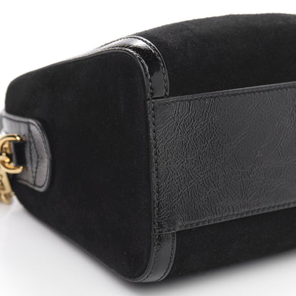 Gucci Suede Patent GG Web Medium Ophidia Boston Black 8 of 11