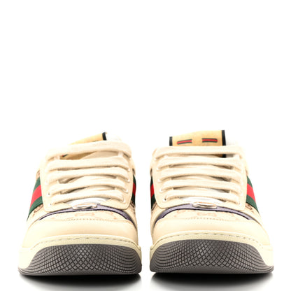 Gucci GG Monogram Nubuck Web Womens Screener Sneakers 38 New Sand Dusty Milk 2 of 11