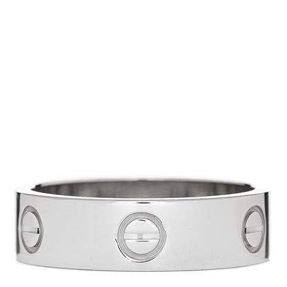 Cartier 18K White Gold 5.5mm LOVE Ring 59 8.75 3 of 4