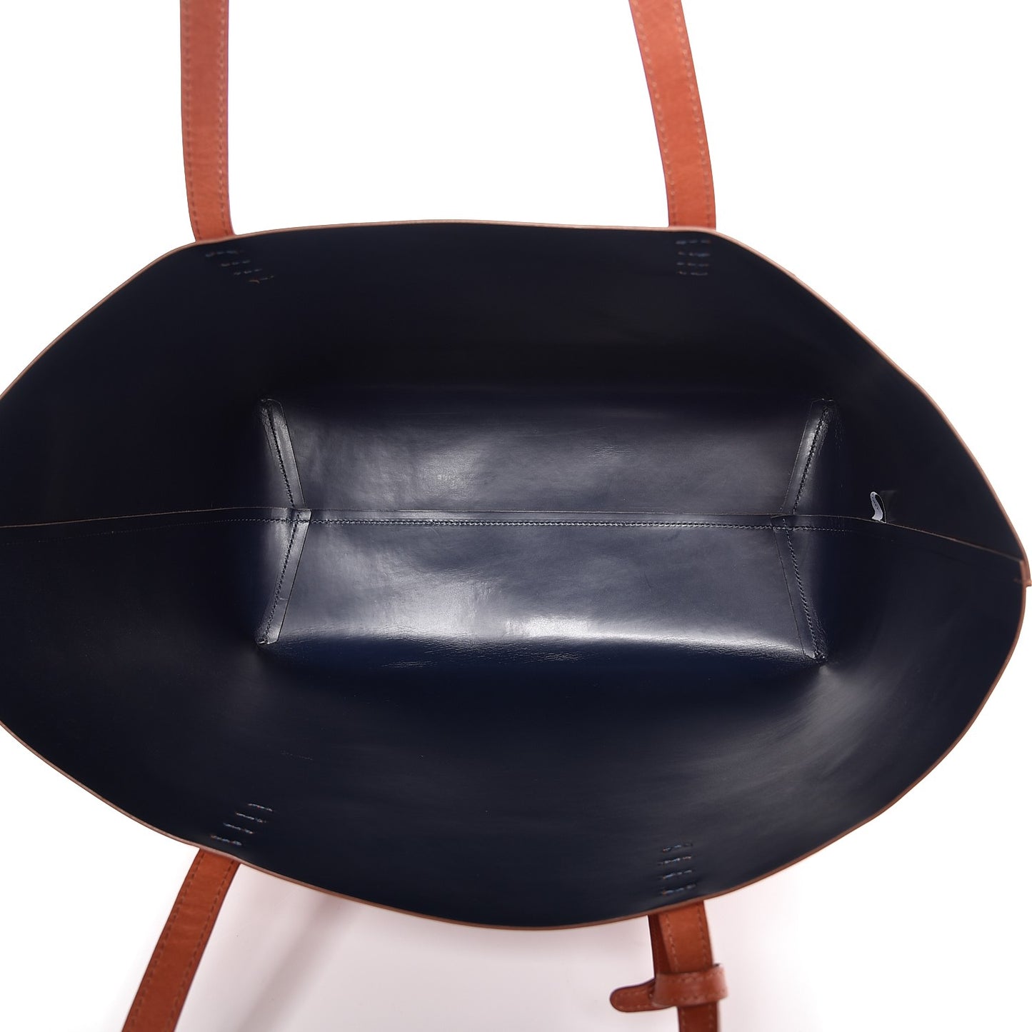 Calfskin Small Shopping Tote Brandy