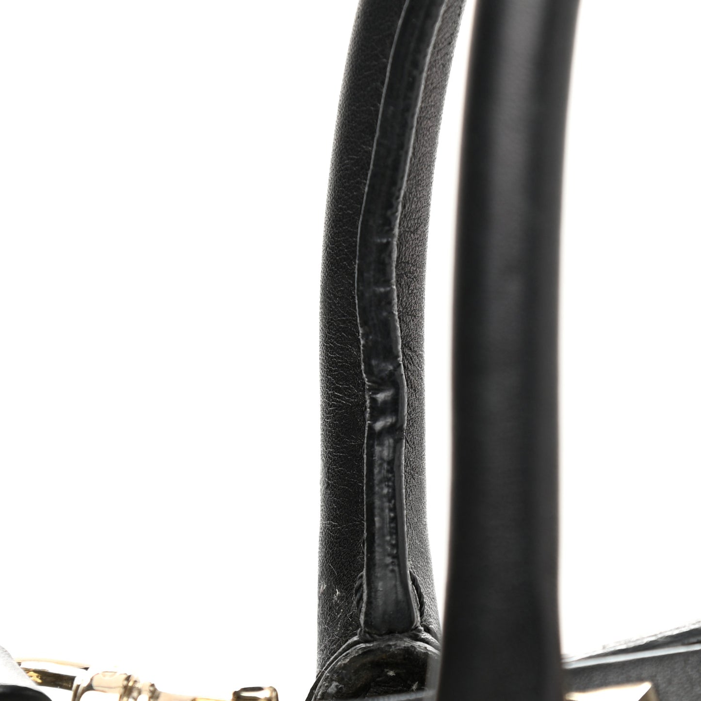 Vitello Rockstud Dome Shopper Black