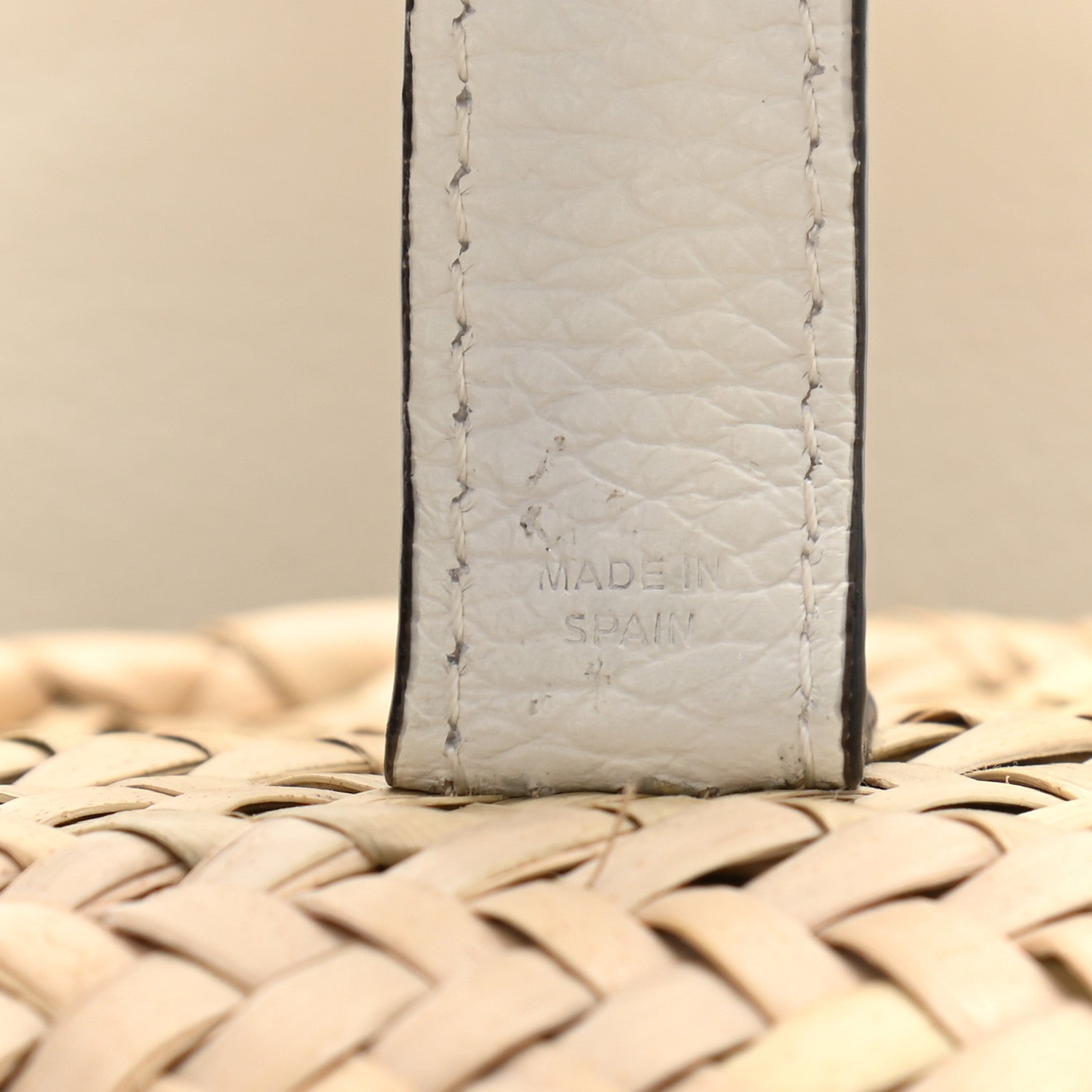 Chloe Raffia Calfskin Marcie Basket White 8 of 11