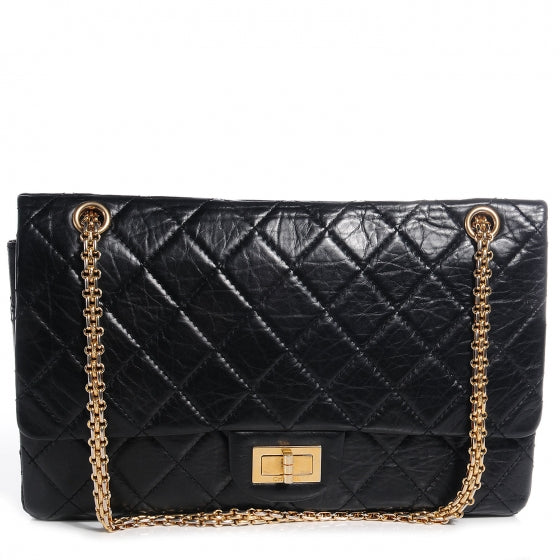 Chanel Aged Calfskin Quilted 50th Anniversary 2.55 Reissue 227 Flap Black 1 of 10
