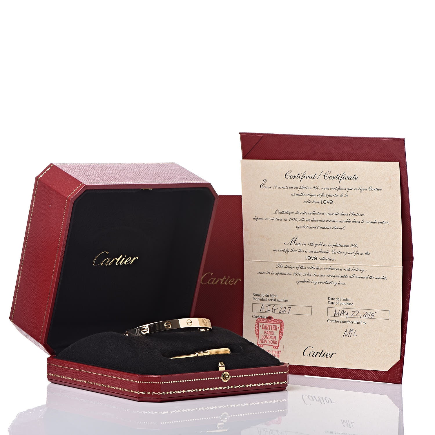 Cartier 18K Yellow Gold LOVE Bracelet 18 6 of 6