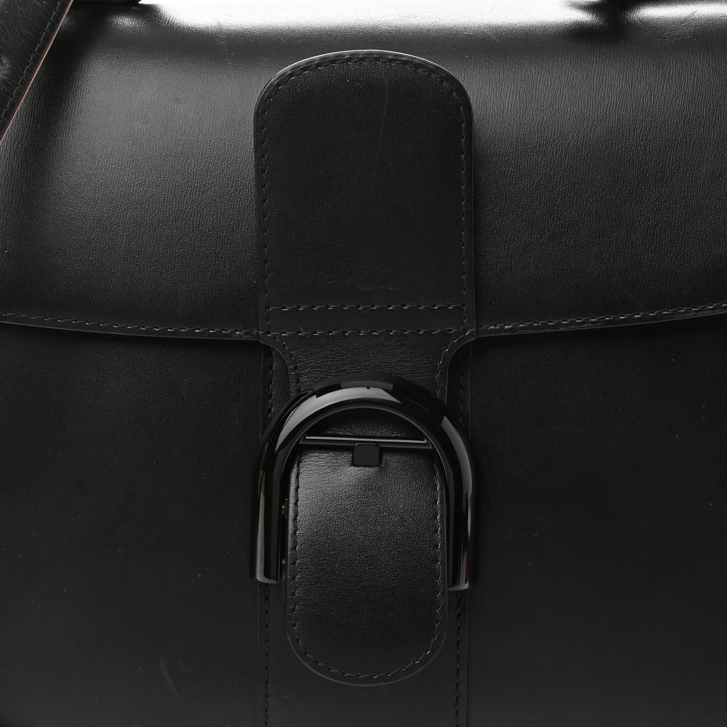 Boxed Calfskin MM Magic Brillant Satchel Black Multicolor