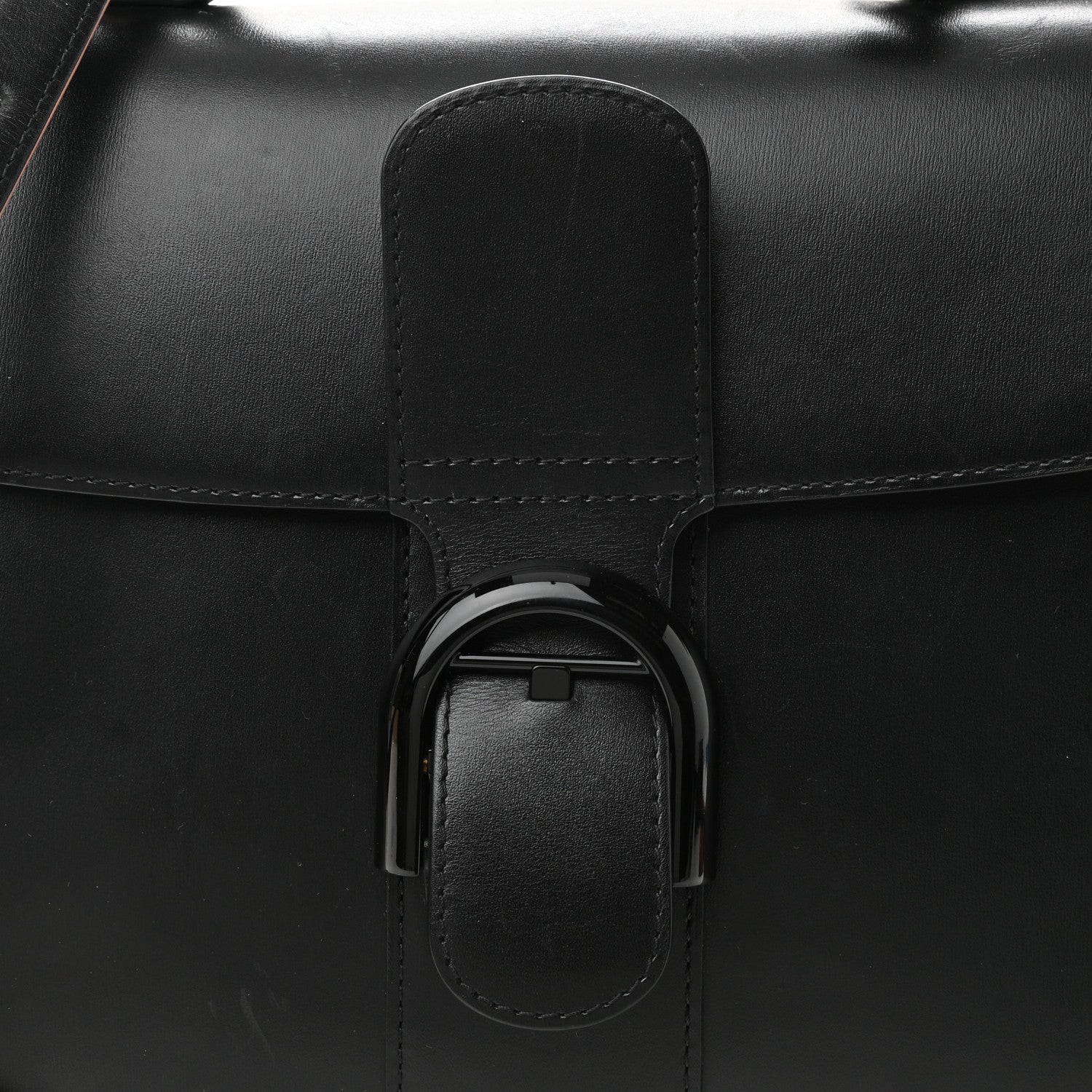 Delvaux Boxed Calfskin MM Magic Brillant Satchel Black Multicolor 8 of 17