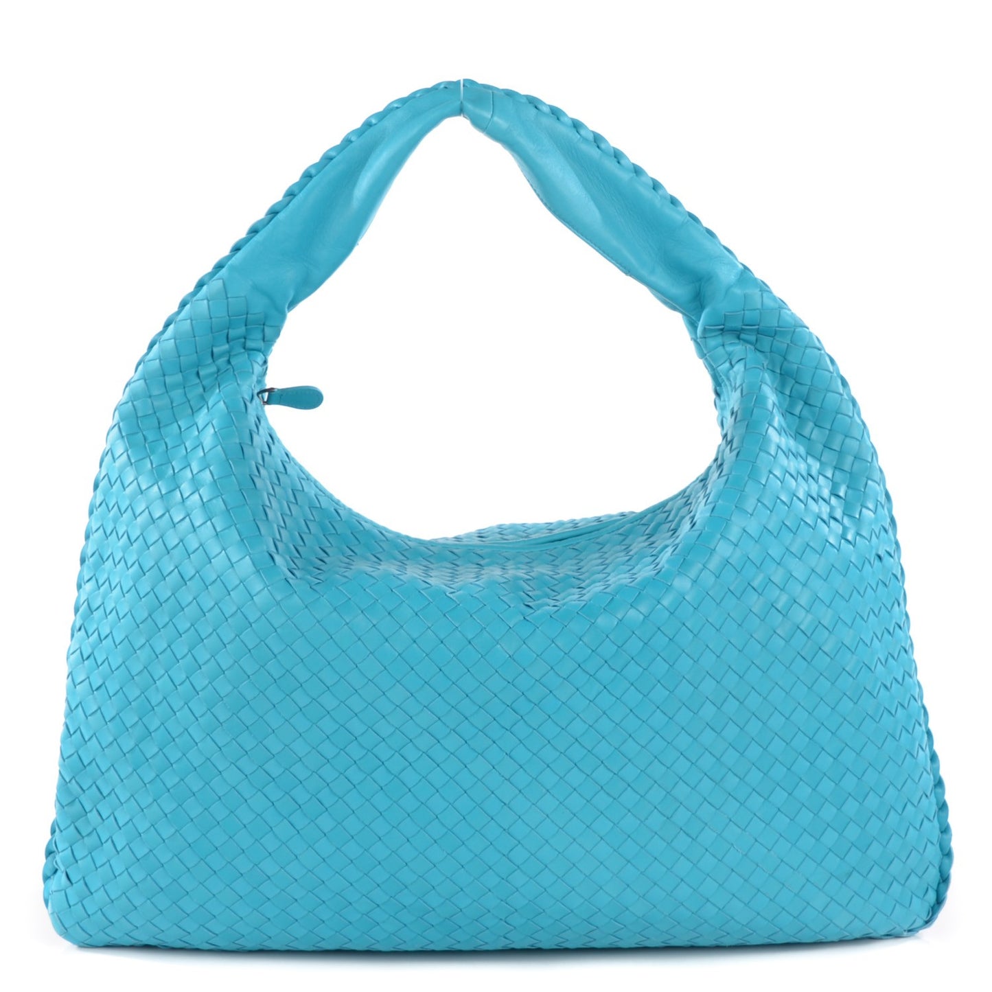 Nappa Intrecciato Maxi Veneta Hobo Turquoise