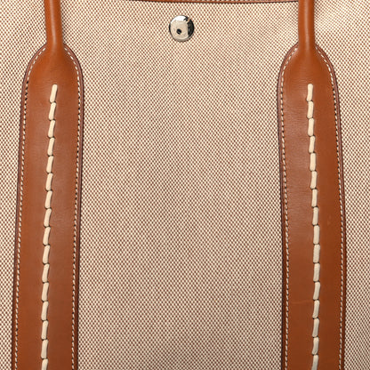 Hermes Barenia Toile Garden Party 36 MM Tote Ecru 7 of 12