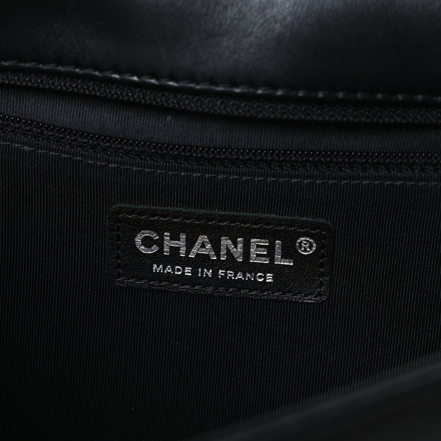 Lambskin Perforated Quilted New Medium Boy Flap Black