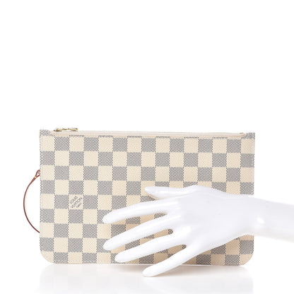 Louis Vuitton Damier Azur Neverfull MM GM Pochette 2 of 8