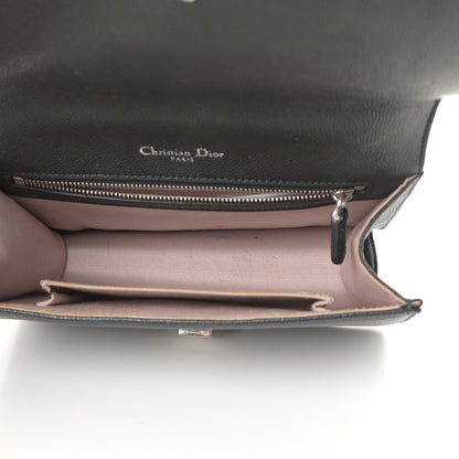 Christian Dior Grained Calfskin Small Diorama Flap Bag Black 5 of 16