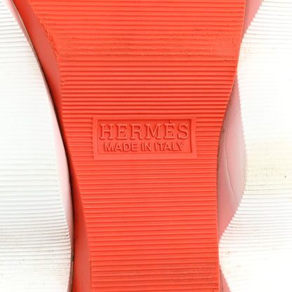 Hermes Technical Canvas Goatskin Mens Eclair Sneakers 42 Black 7 of 7