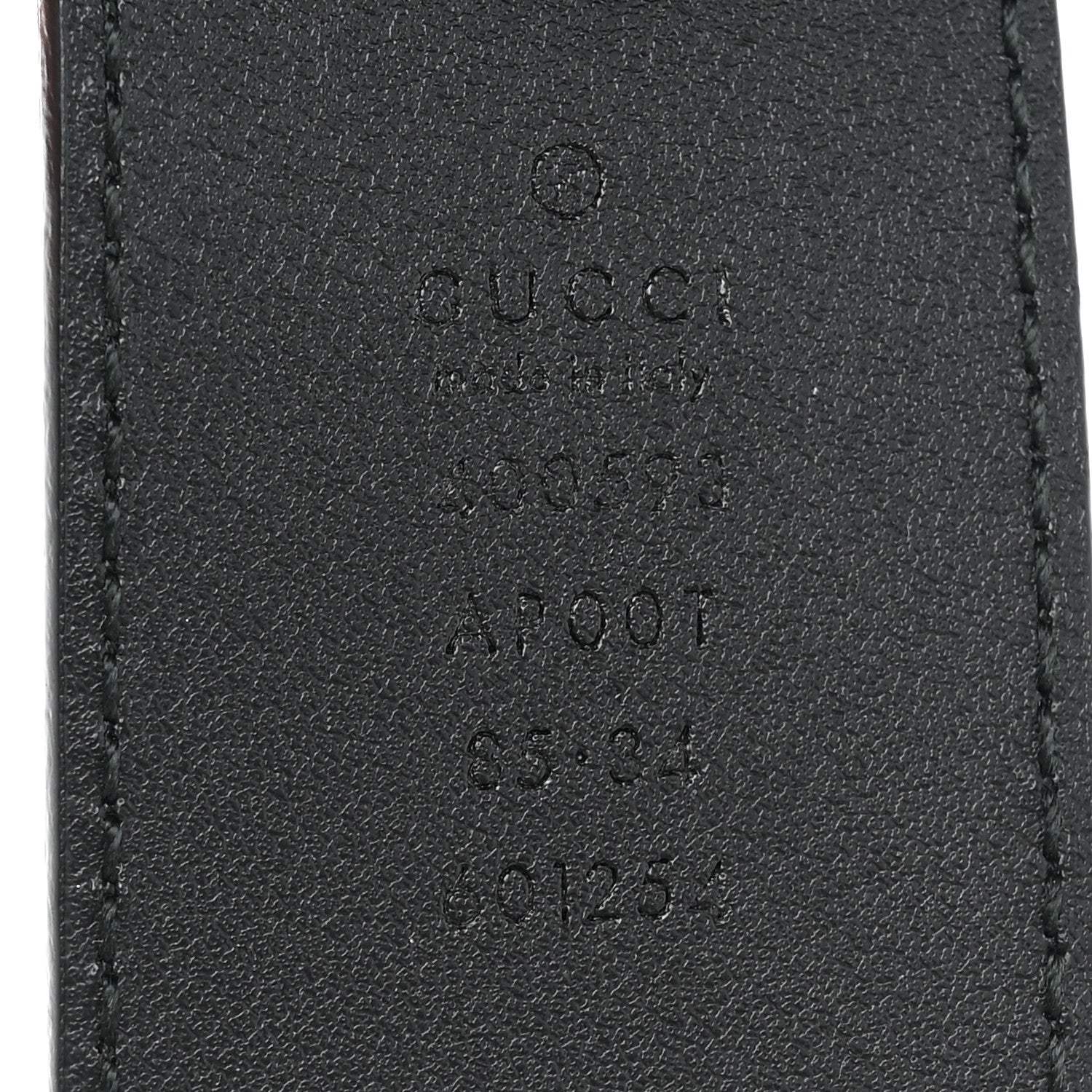 Gucci Calfskin Double G 40mm Belt 85 34 Black 5 of 6