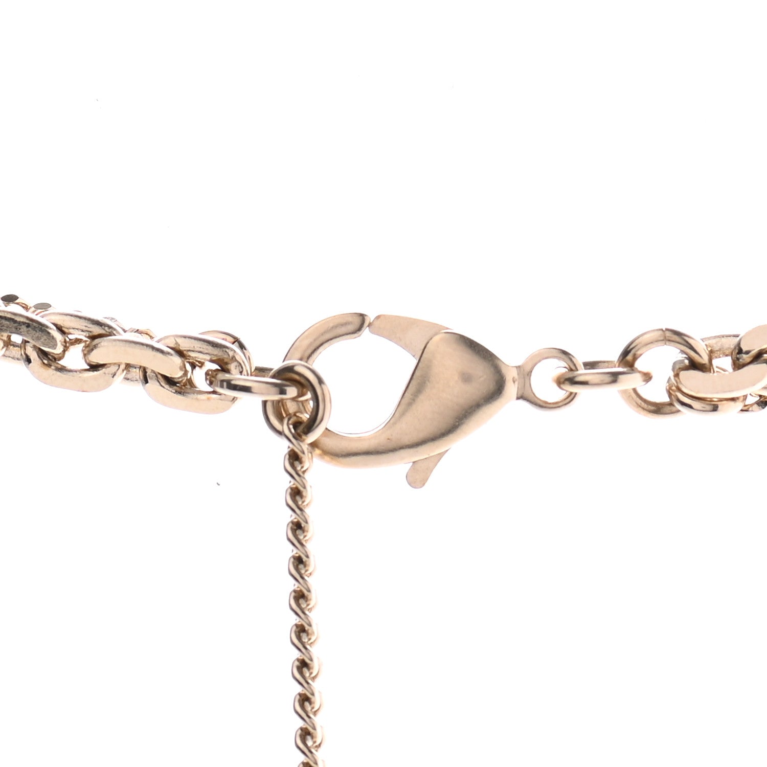 Chanel Crystal CC Multi Strand Chain Necklace Gold 5 of 6