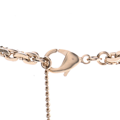 Chanel Crystal CC Multi Strand Chain Necklace Gold 5 of 6