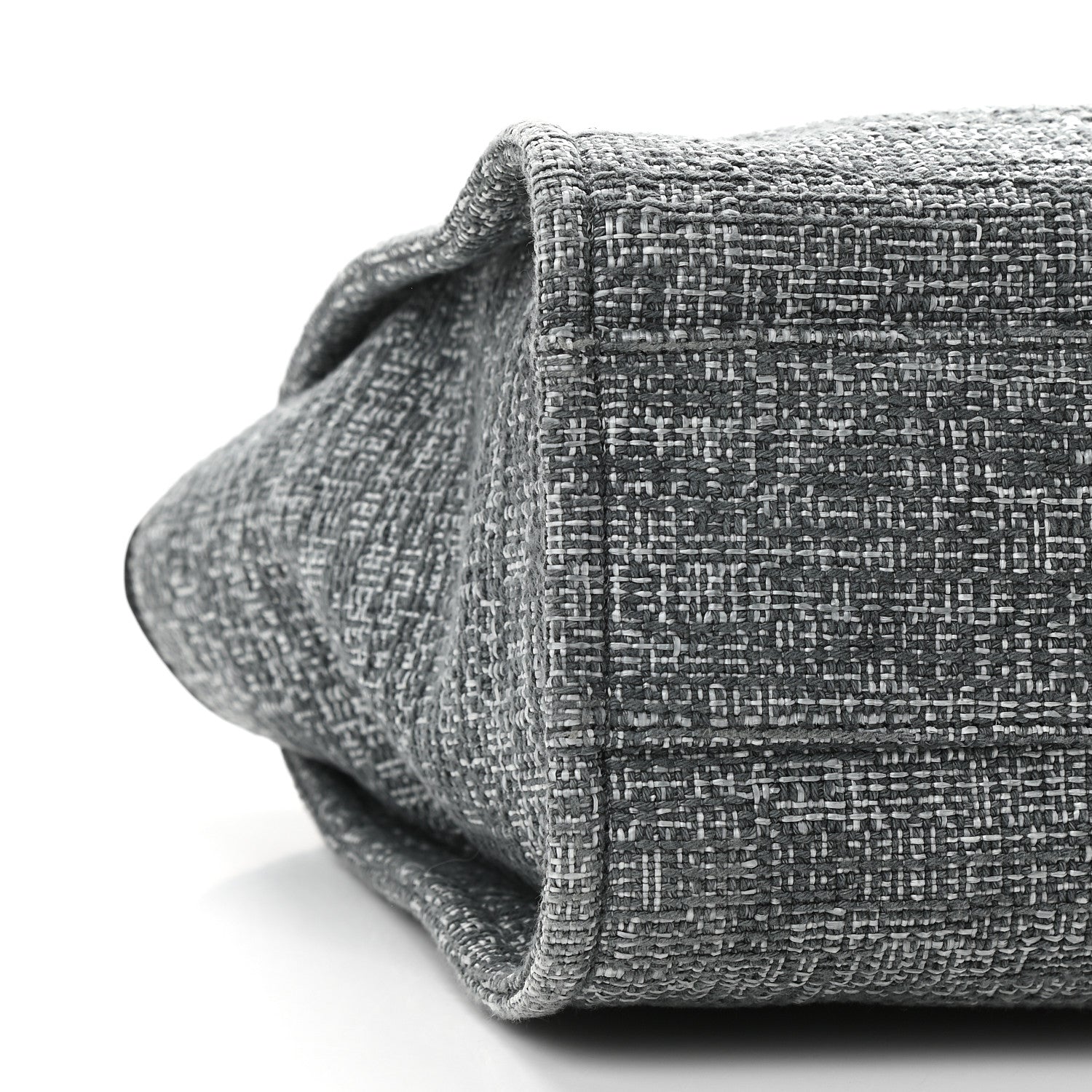 Chanel Canvas Small Deauville Tote Grey 8 of 9