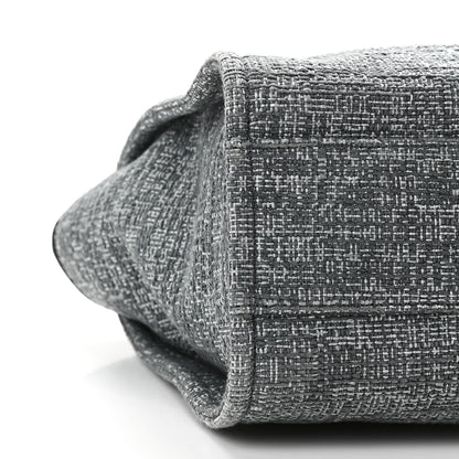 Chanel Canvas Small Deauville Tote Grey 8 of 9