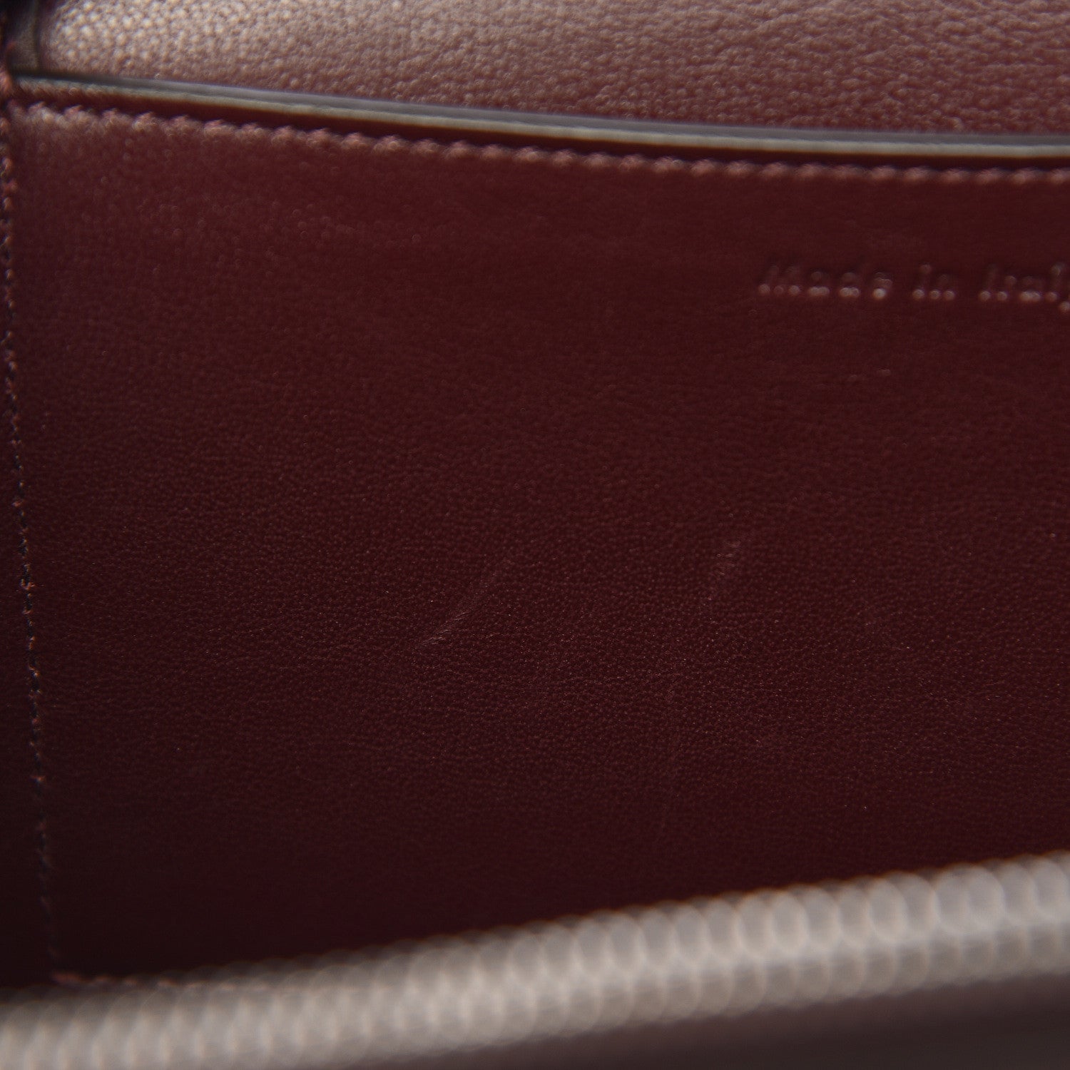 Celine Shiny Smooth Calfskin Medium Frame Shoulder Bag Burgundy Pearl Blue 7 of 14