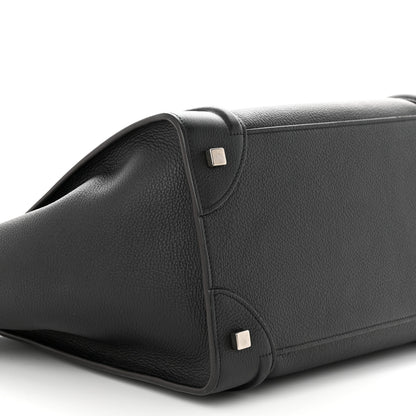 Celine Drummed Calfskin Mini Luggage Black 8 of 9