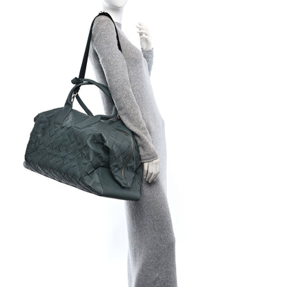Bottega Veneta Nappa Maxi Intrecciato Large Duffel Grey 2 of 9