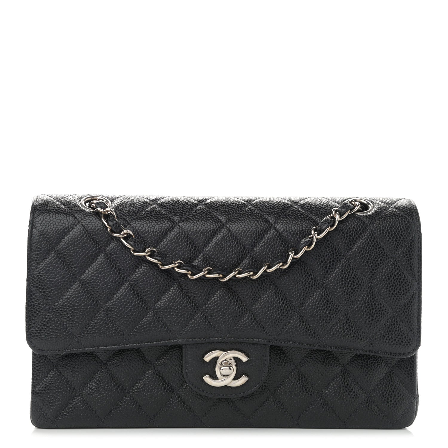 Chanel Caviar Quilted Medium Double Flap Black 1 of 10