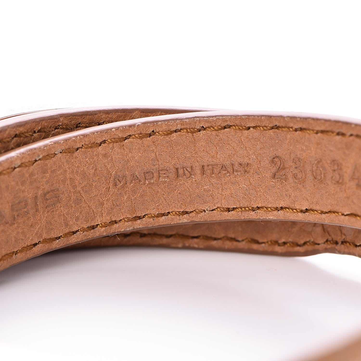 Balenciaga Agneau Giant Rose Gold Hardware Triple Tour M Bracelet Cumin 6 of 8