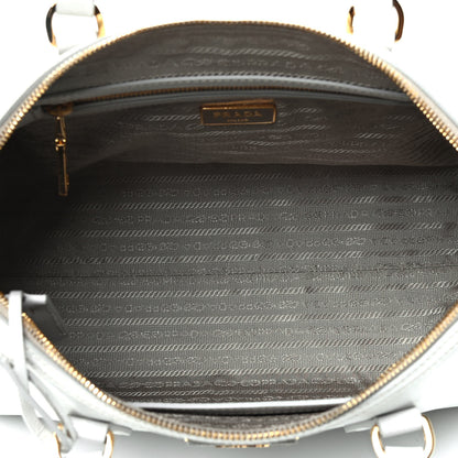 Prada Saffiano Lux Bowler Bianco 4 of 4