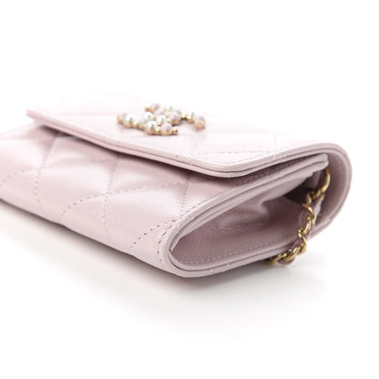 Chanel Caviar Quilted Coco Candy Card Holder On Chain Light Pink 7 of 11
