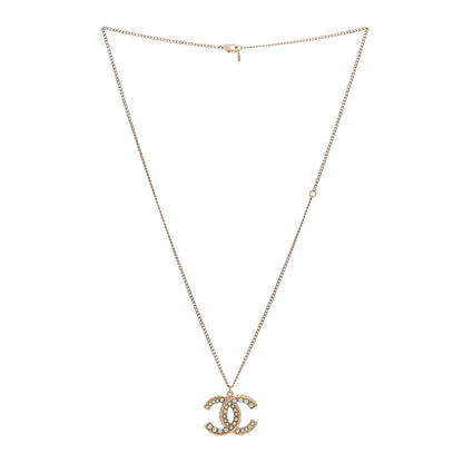Chanel Pearl CC Pendant Necklace Gold 2 of 3