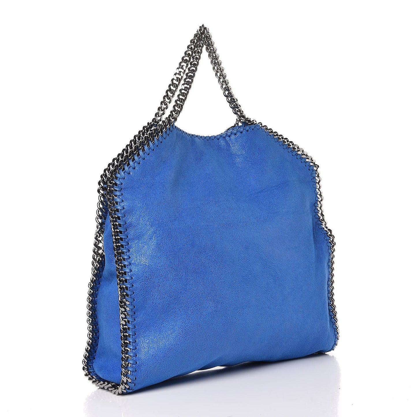 Shaggy Deer Falabella Fold Over Tote Bright Blue