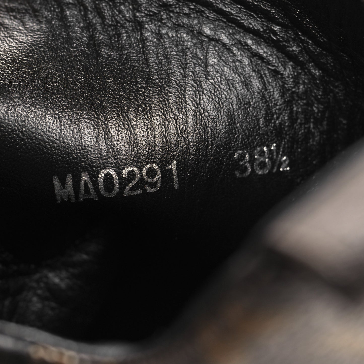 Suede Calfskin Monogram Laureate Platform Desert Boots 38.5 Black