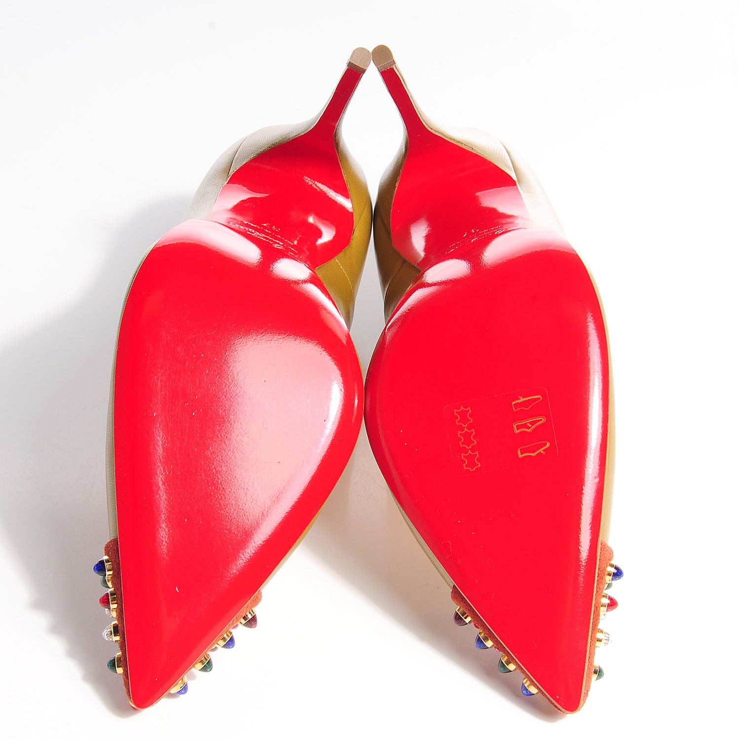 Christian Louboutin Kid Cabo 120 Pumps 37 Tilleul Multicolor 5 of 6