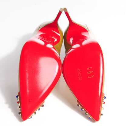 Christian Louboutin Kid Cabo 120 Pumps 37 Tilleul Multicolor 5 of 6